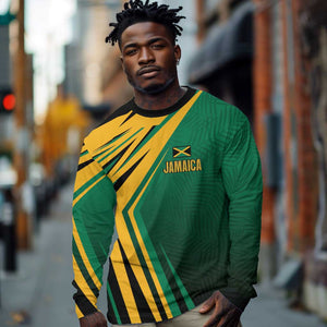 Afro-Jamaican Tropical Palm Personalized Long Sleeve Shirt - African Pride