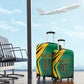 Afro-Jamaican Tropical Palm Personalized Luggage Cover - African Pride