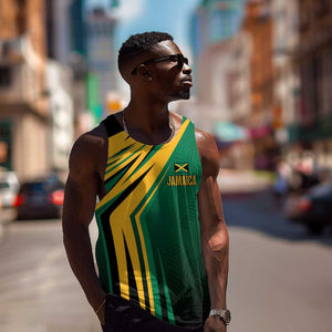 Afro-Jamaican Tropical Palm Personalized Men Tank Top - African Pride