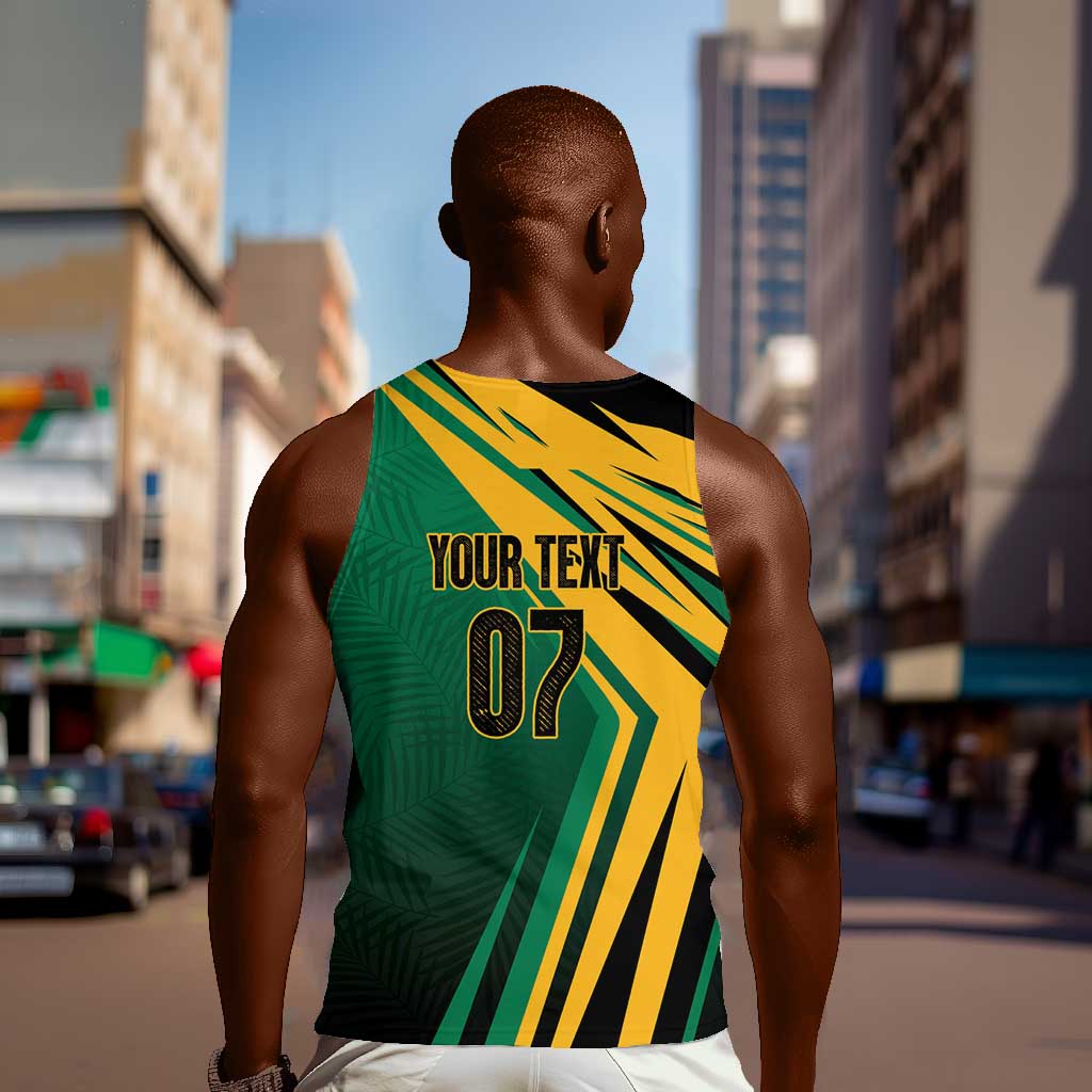 Afro-Jamaican Tropical Palm Personalized Men Tank Top - African Pride