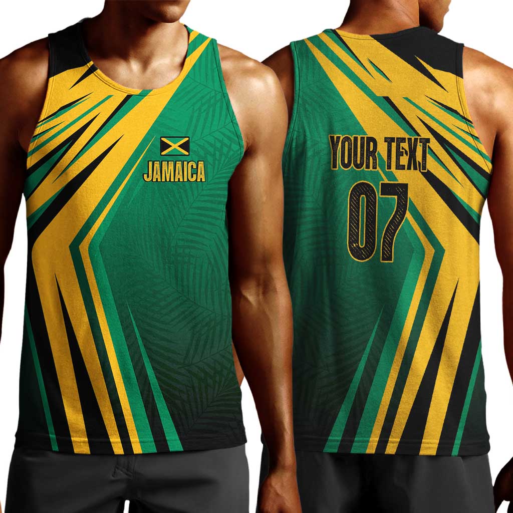 Afro-Jamaican Tropical Palm Personalized Men Tank Top - African Pride