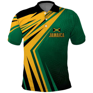 Afro-Jamaican Tropical Palm Personalized Polo Shirt - African Pride