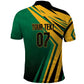 Afro-Jamaican Tropical Palm Personalized Polo Shirt - African Pride