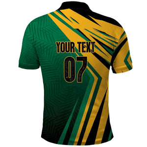 Afro-Jamaican Tropical Palm Personalized Polo Shirt - African Pride