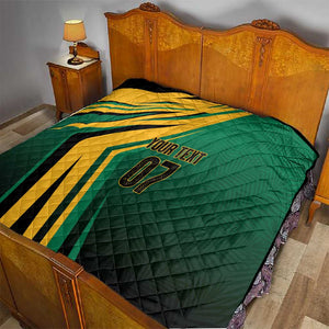 Afro-Jamaican Tropical Palm Personalized Quilt - African Pride