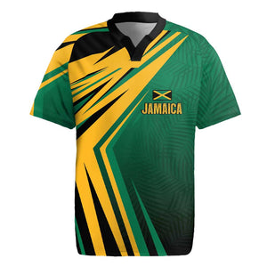 Afro-Jamaican Tropical Palm Personalized Rugby Jersey - African Pride