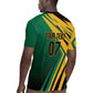 Afro-Jamaican Tropical Palm Personalized Rugby Jersey - African Pride
