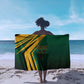 Afro-Jamaican Tropical Palm Personalized Sarong - African Pride