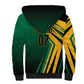 Afro-Jamaican Tropical Palm Personalized Sherpa Hoodie - African Pride