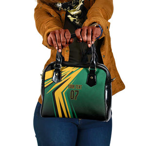 Afro-Jamaican Tropical Palm Personalized Shoulder Handbag - African Pride