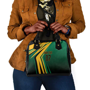 Afro-Jamaican Tropical Palm Personalized Shoulder Handbag - African Pride