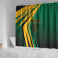 Afro-Jamaican Tropical Palm Personalized Shower Curtain - African Pride