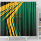 Afro-Jamaican Tropical Palm Personalized Shower Curtain - African Pride