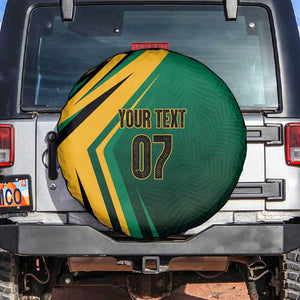Afro-Jamaican Tropical Palm Personalized Spare Tire Cover - African Pride