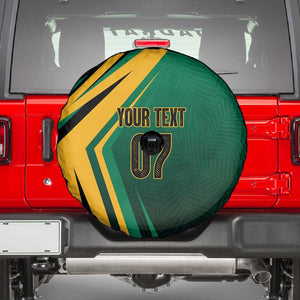 Afro-Jamaican Tropical Palm Personalized Spare Tire Cover - African Pride