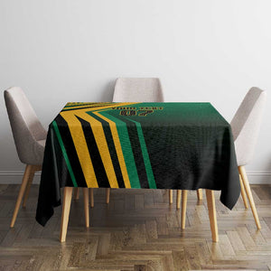 Afro-Jamaican Tropical Palm Personalized Tablecloth - African Pride