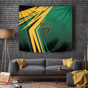Afro-Jamaican Tropical Palm Personalized Tapestry - African Pride