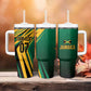 Afro-Jamaican Tropical Palm Personalized Tumbler With Handle - African Pride