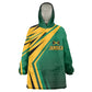 Afro-Jamaican Tropical Palm Personalized Wearable Blanket Hoodie - African Pride