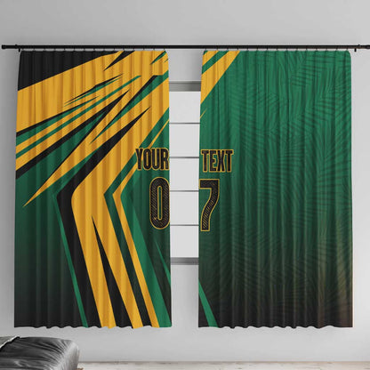Afro-Jamaican Tropical Palm Personalized Window Curtain - African Pride