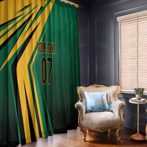 Afro-Jamaican Tropical Palm Personalized Window Curtain - African Pride