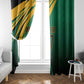 Afro-Jamaican Tropical Palm Personalized Window Curtain - African Pride