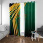 Afro-Jamaican Tropical Palm Personalized Window Curtain - African Pride