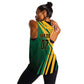 Afro-Jamaican Tropical Palm Personalized Women Racerback Tank - African Pride
