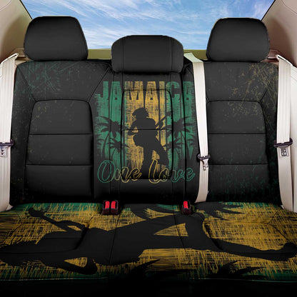 Afro-Jamaican One Love Grunge Back Car Seat Cover Jamrock - African Pride