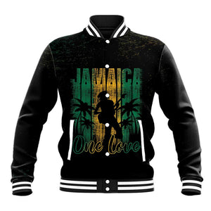 Afro-Jamaican One Love Grunge Baseball Jacket Jamrock - African Pride