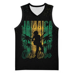 Afro-Jamaican One Love Grunge Basketball Jersey Jamrock - African Pride