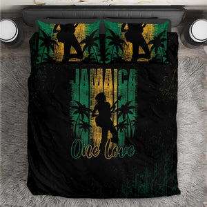 Afro-Jamaican One Love Grunge Bedding Set Jamrock - African Pride