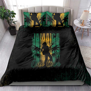 Afro-Jamaican One Love Grunge Bedding Set Jamrock - African Pride