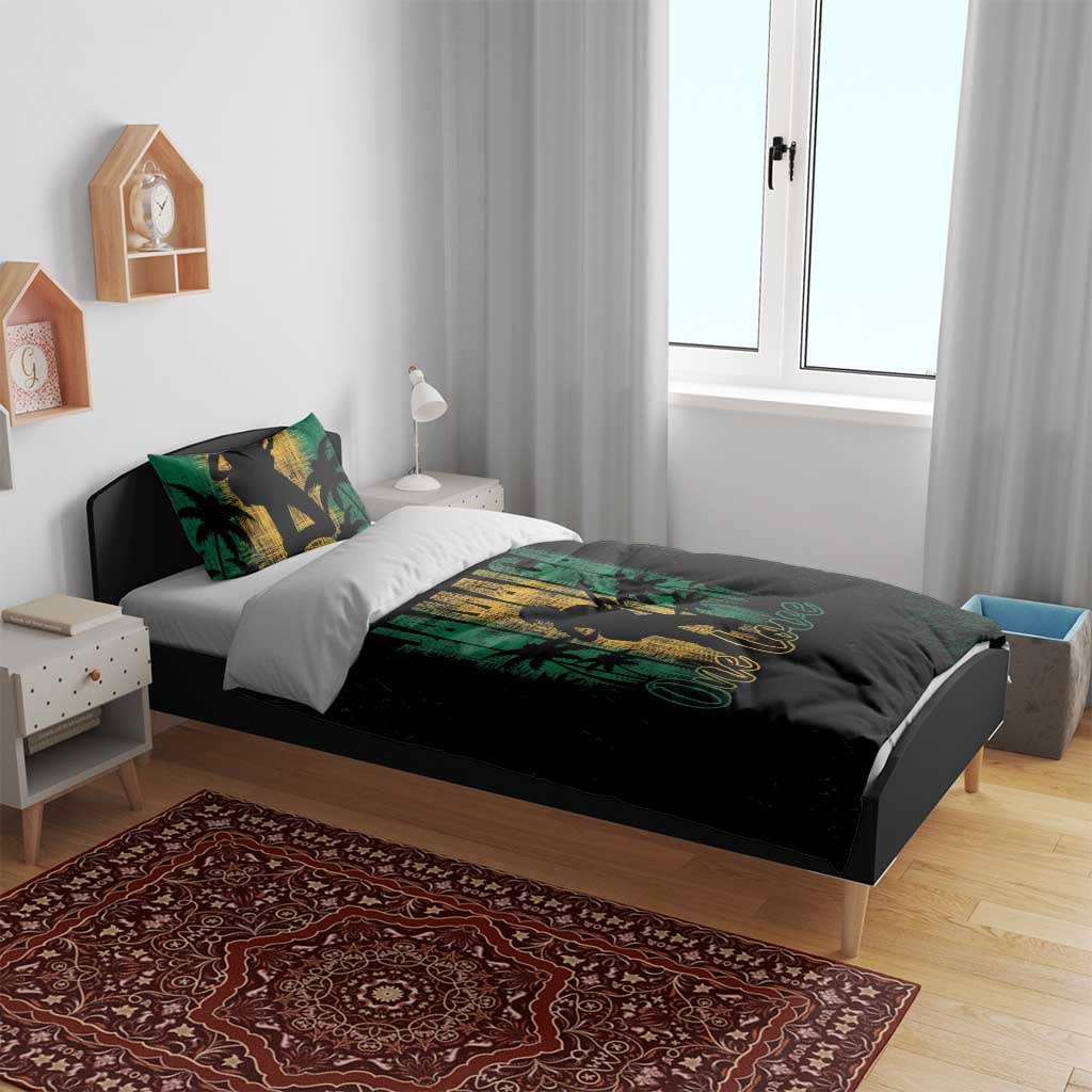 Afro-Jamaican One Love Grunge Bedding Set Jamrock - African Pride