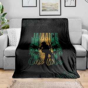 Afro-Jamaican One Love Grunge Blanket Jamrock - African Pride