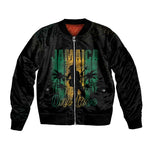 Afro-Jamaican One Love Grunge Bomber Jacket Jamrock - African Pride
