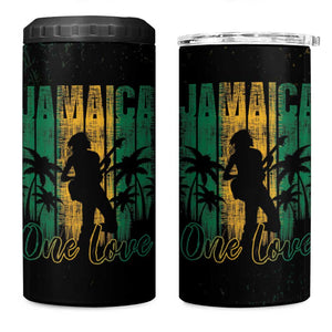 Afro-Jamaican One Love Grunge 4 in 1 Can Cooler Tumbler Jamrock - African Pride