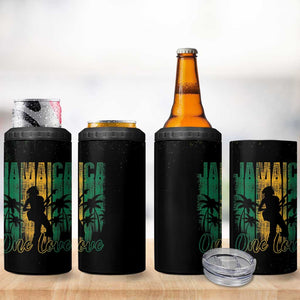 Afro-Jamaican One Love Grunge 4 in 1 Can Cooler Tumbler Jamrock - African Pride