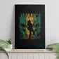 Afro-Jamaican One Love Grunge Canvas Wall Art Jamrock - African Pride