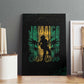 Afro-Jamaican One Love Grunge Canvas Wall Art Jamrock - African Pride
