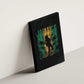 Afro-Jamaican One Love Grunge Canvas Wall Art Jamrock - African Pride