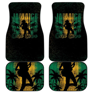 Afro-Jamaican One Love Grunge Car Mats Jamrock - African Pride