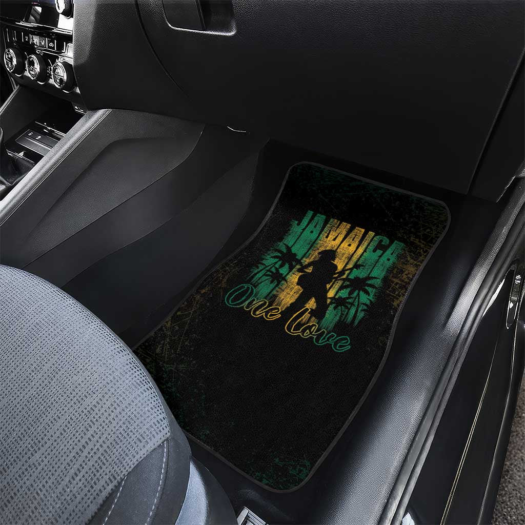 Afro-Jamaican One Love Grunge Car Mats Jamrock - African Pride