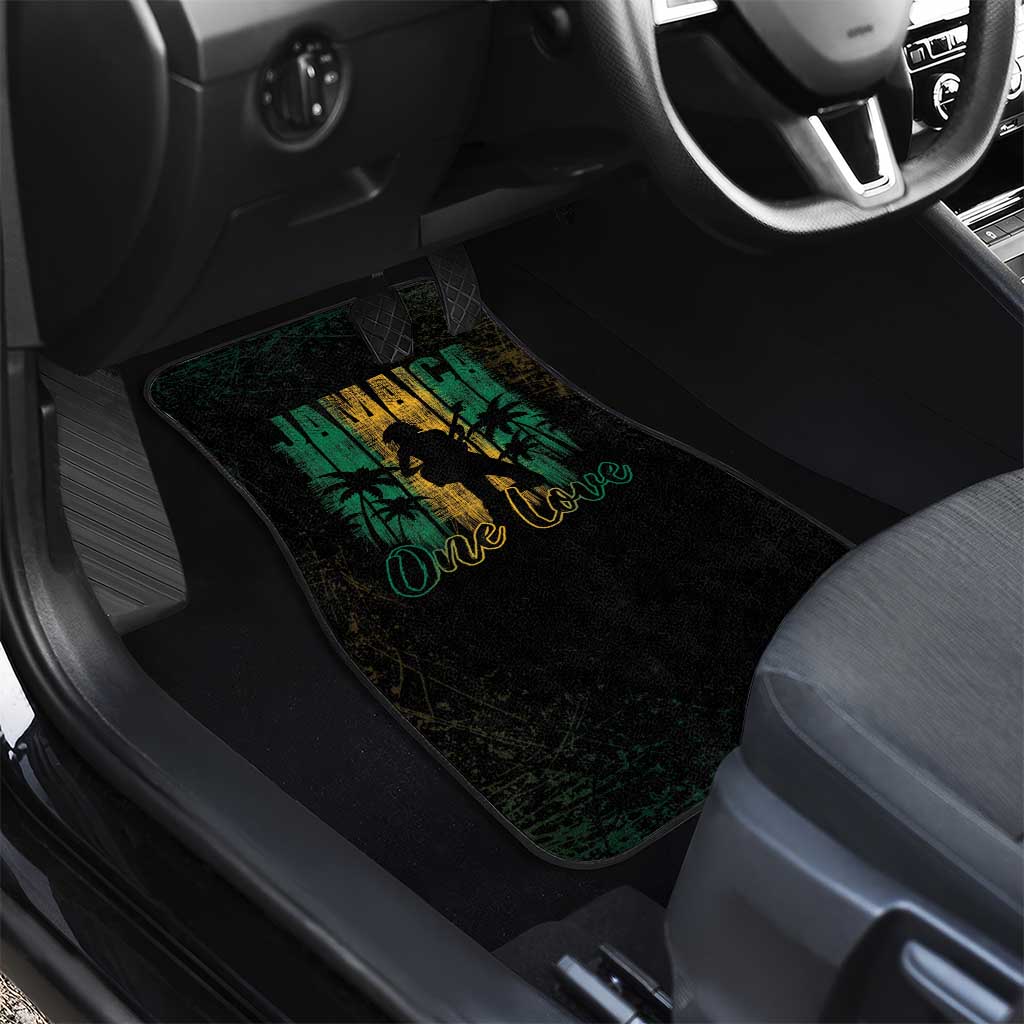 Afro-Jamaican One Love Grunge Car Mats Jamrock - African Pride