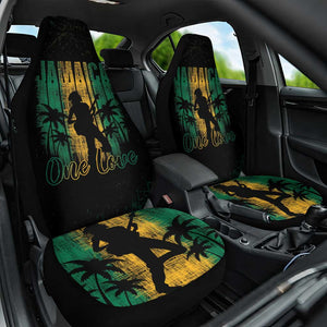 Afro-Jamaican One Love Grunge Car Seat Cover Jamrock - African Pride