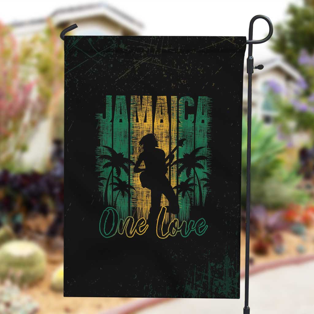 Afro-Jamaican One Love Grunge Garden Flag Jamrock - African Pride