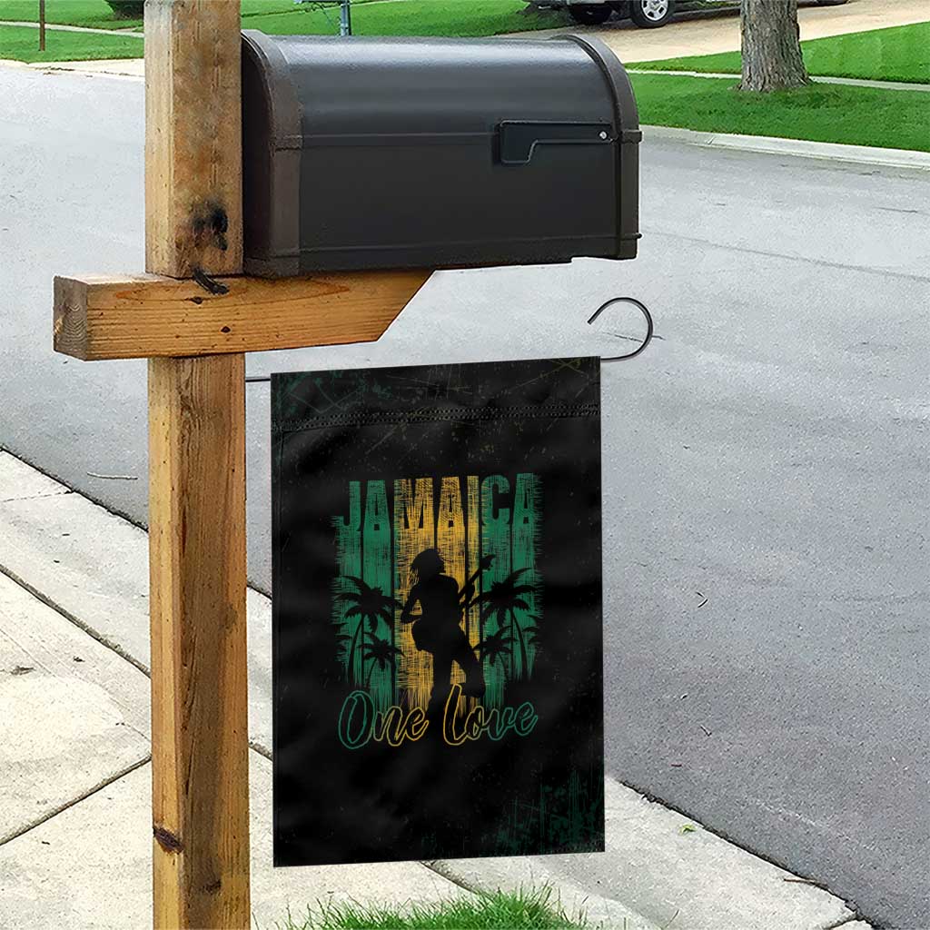 Afro-Jamaican One Love Grunge Garden Flag Jamrock - African Pride