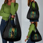 Afro-Jamaican One Love Grunge Grocery Bag Jamrock - African Pride
