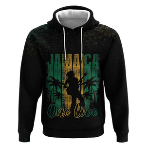 Afro-Jamaican One Love Grunge Hoodie Jamrock - African Pride