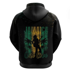 Afro-Jamaican One Love Grunge Hoodie Jamrock - African Pride